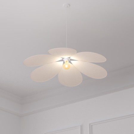Suspensie Naya, metal, poliester, bej, D.72 cm, 202639