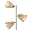 Lampadar Giada, metal, ratan, bej, 3XE14, H.150 cm, 202640