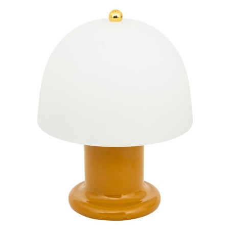 Lampa de masa Rick, metal, sticla, LED, 36 lumeni, alb cald 2700K, H.21 cm, 202641B