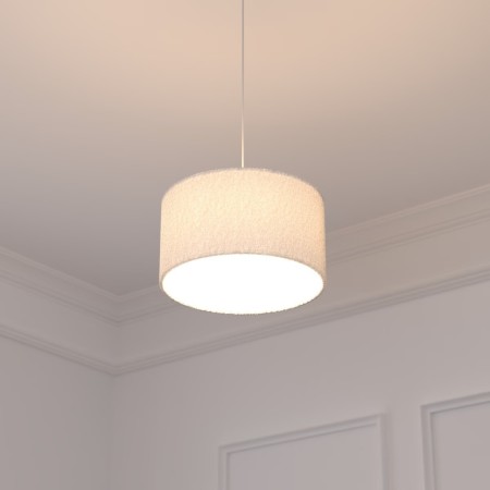 Suspensie Tina, metal, poliester, alb, 1XE27, D.37 cm, 202648