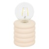 Lampa de masa Perry, ceramica, bej, LED, 20 lumeni, alb cald 2700K, H.19 cm, 202663