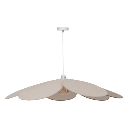 Suspensie Naya, metal, textil, bej, 1XE27, D.100 cm, 202679