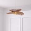 Suspensie Alara, metal, iuta, bej, 1XE27, D.69 cm, 202681