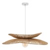 Suspensie Alara, metal, iuta, bej, 1XE27, D.69 cm, 202681