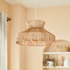 Suspensie Zelia, metal, iuta, bej, 1XE27, D.38 cm, 202685