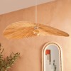 Suspensie Orane, metal, rafie, bej, 1XE27, D.78 cm, 202688