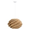Suspensie Ozan, metal, hartie, bej, 1XE27, D.54 cm, 202692