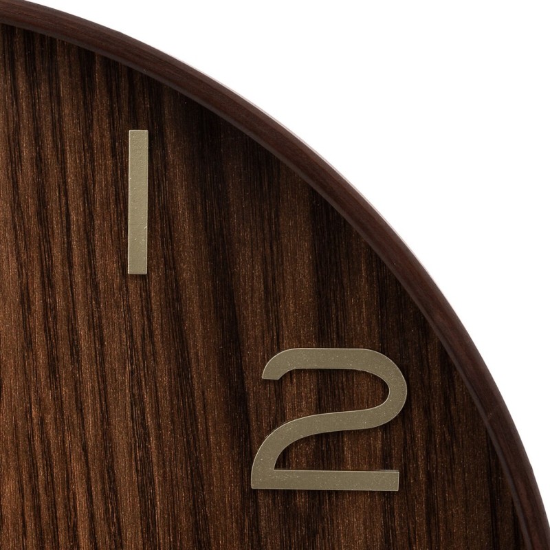 Ceas de perete Ivana, MDF, metal, sticla, D.55 cm, 203519A
