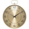 Ceas de perete Irina, metal, sticla, auriu, D.53 cm, 203523