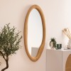 Oglinda de perete Laia, MDF, sticla, bej, H.114 cm, 203600