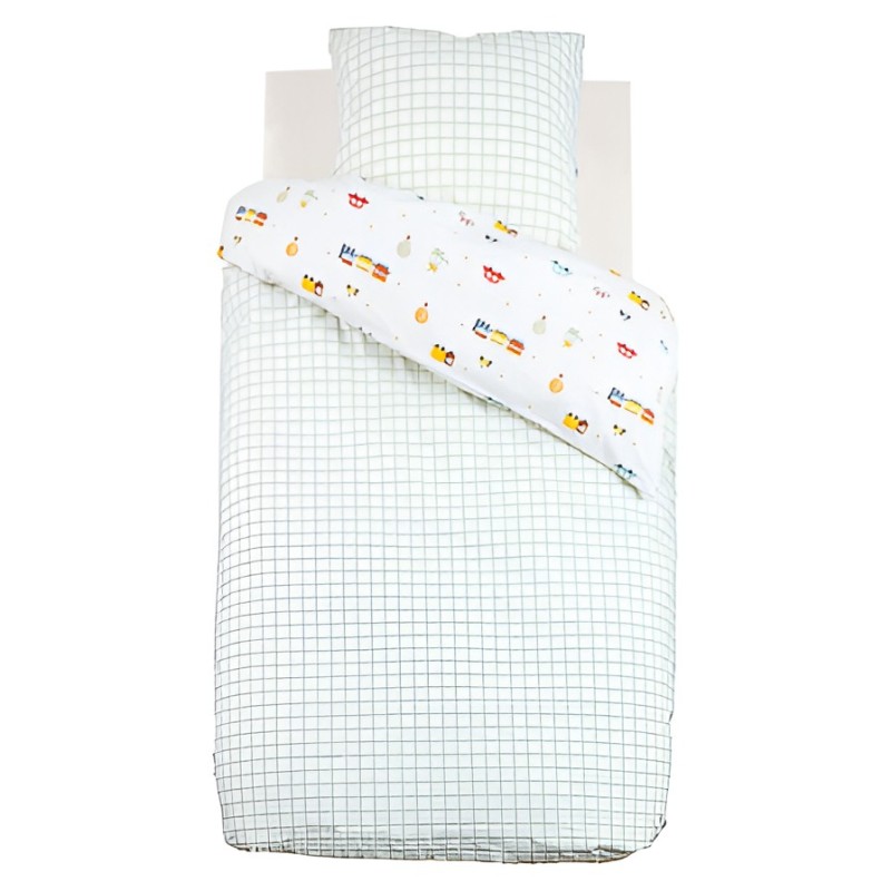 Set lenjerie de pat pentru copii Telma, bumbac, verde, 140x200 cm, 203700C