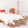 Set 3 cosuri depozitare Love, stuf, L.28/33/38 cm, 203703