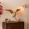 Decoratiune Eagle, metal, auriu antichizat, H.85 cm, 204011