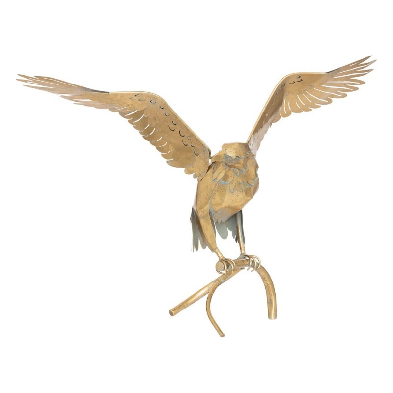 Decoratiune Eagle, metal, auriu antichizat, H.85 cm, 204011