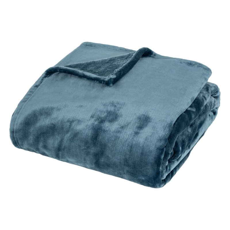 Patura Cuddly, poliester, bleu, 180x230 cm, 204414A