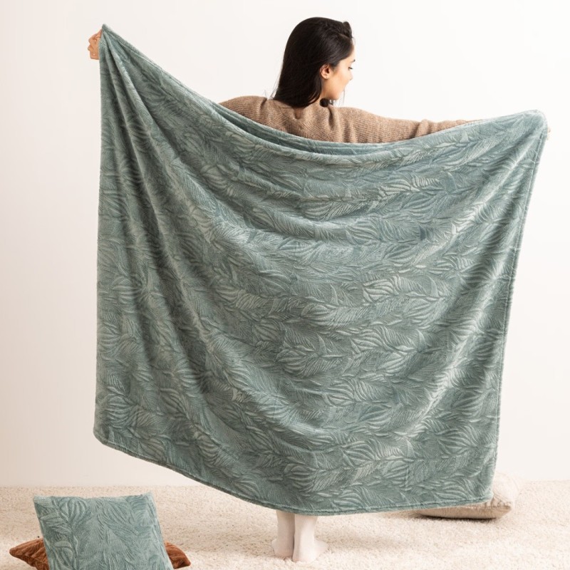Patura Ryo, poliester, albastru deschis, 180x230 cm, 204419A