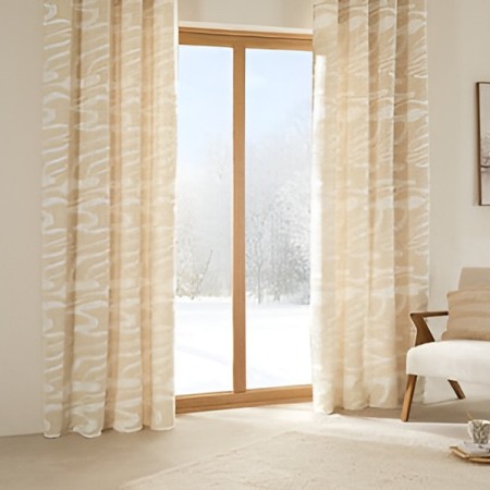 Draperie Madini, poliester, bej, 140x260 cm, 204475