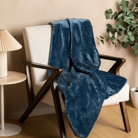 Patura Cuddly, poliester, bleu, 130x180 cm, 204515A