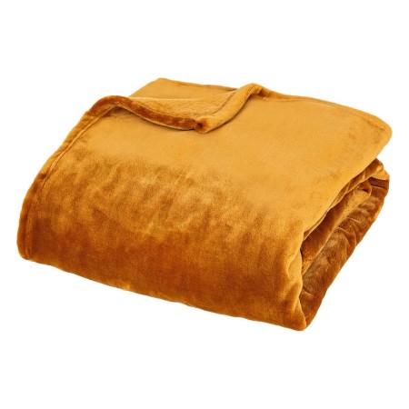 Patura Cuddly, poliester, galben mustar, 130x180 cm, 204515B