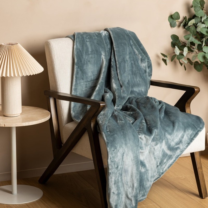 Patura Cuddly, poliester, bleu, 130x180 cm, 204515C