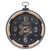 Ceas de perete Met, metal, MDF, sticla, negru, L.70 cm, 205610