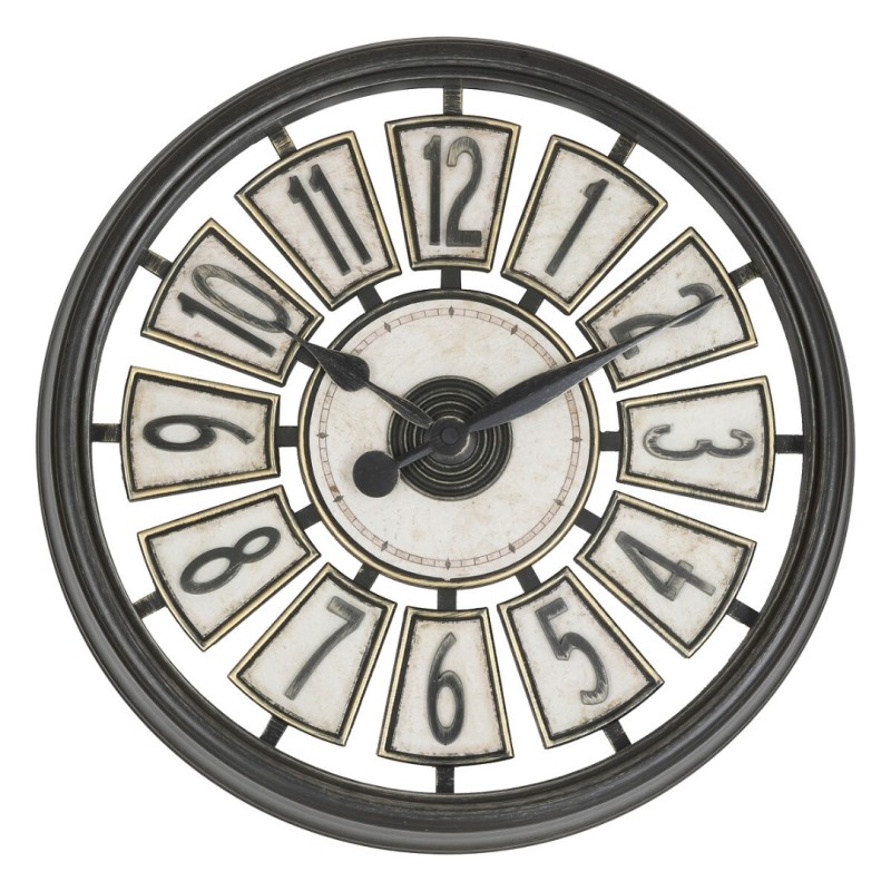 Ceas de perete Davy, metal, sticla, D.39 cm, 205618