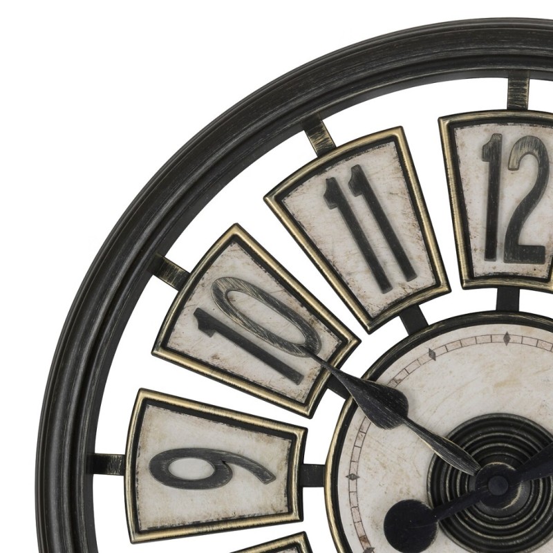 Ceas de perete Davy, metal, sticla, D.39 cm, 205618
