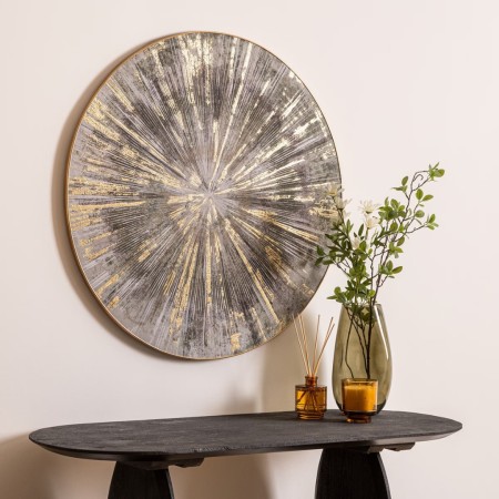 Decoratiune de perete Izzie, MDF, D.80 cm, 205651