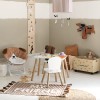 Set masa si scaune Alex, lemn de pin si MDF, alb, 205805