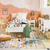 Set masa si scaune Alex, lemn de pin si MDF, alb, 205805