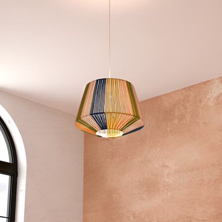 Suspensie Jily, metal, multicolor, 1XE27, D.29 cm, 205831