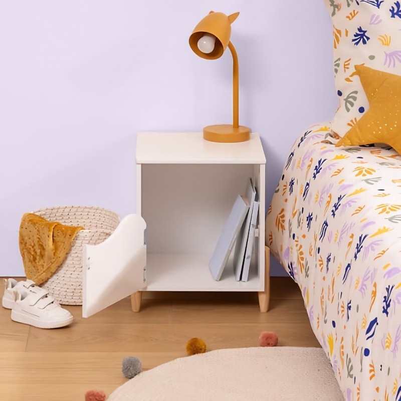 Noptiera copii Douceur, MDF, alb, H.40 cm, 205877B