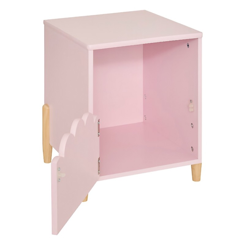 Noptiera copii Douceur, MDF, roz, H.40 cm, 205877C