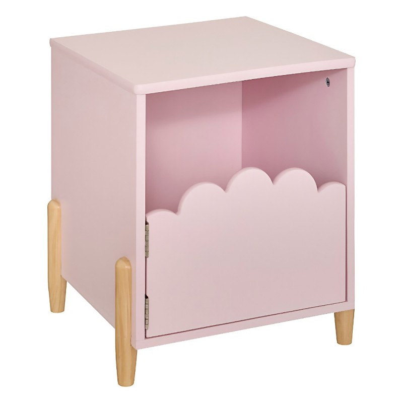 Noptiera copii Douceur, MDF, roz, H.40 cm, 205877C