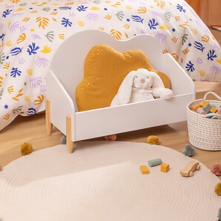 Cutie de jucarii Douceur, MDF, alb, L.61 cm, 205878B 