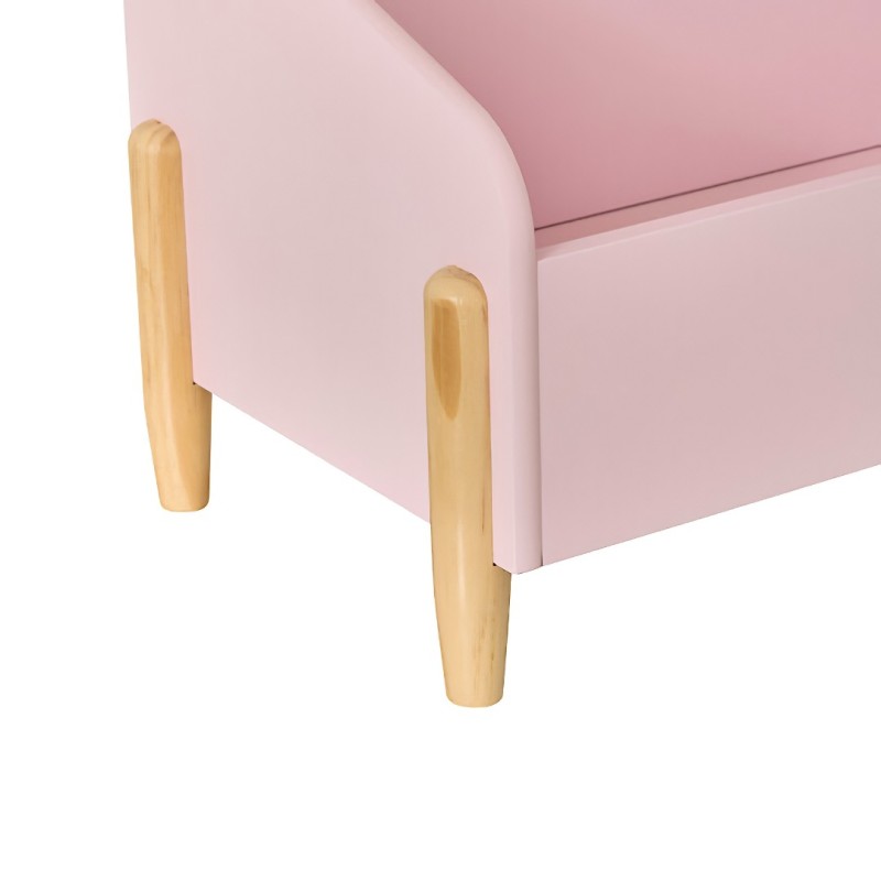 Cutie de jucarii Douceur, MDF, roz, L.61 cm, 205878C