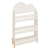 Biblioteca copii Sweet Cloud, MDF, alba, H.100 cm, 205879B