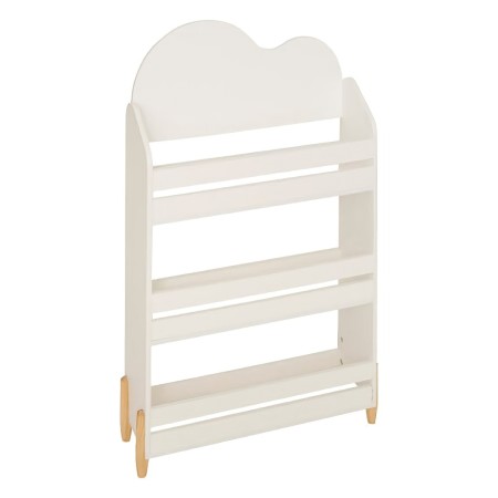 Biblioteca copii Sweet Cloud, MDF, alba, H.100 cm, 205879B