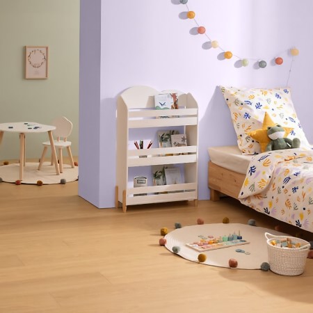 Biblioteca copii Sweet Cloud, MDF, alba, H.100 cm, 205879B