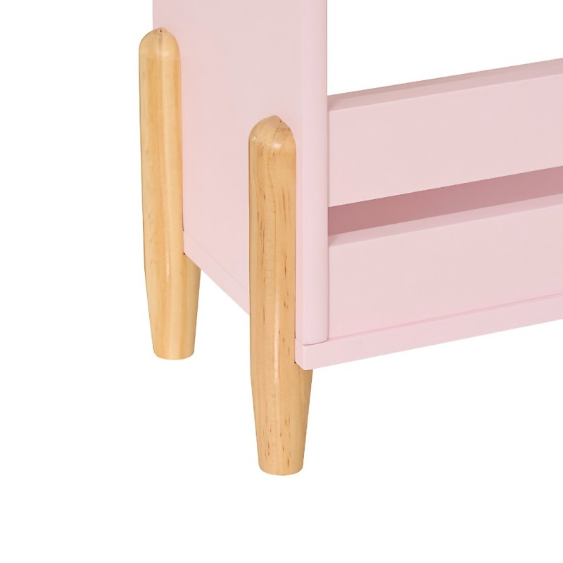 Biblioteca copii Sweet Cloud, MDF, roz, H.100 cm, 205879C