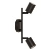 Aplica Vico, metal, negru, 2XGU10, L.28 cm, 205931A