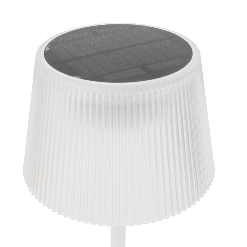 Lampa solara exterior Katy, metal, policarbonat, alba, H.30 cm, 205935