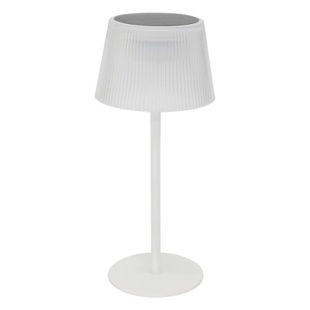 Lampa solara exterior Katy, metal, policarbonat, alba, H.30 cm, 205935