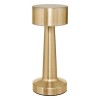 Veioza exterior Halto, metal, auriu, baterie, USB, LED, 100 lumeni, 2700K-4000K, IP44, H.21 cm, 205947