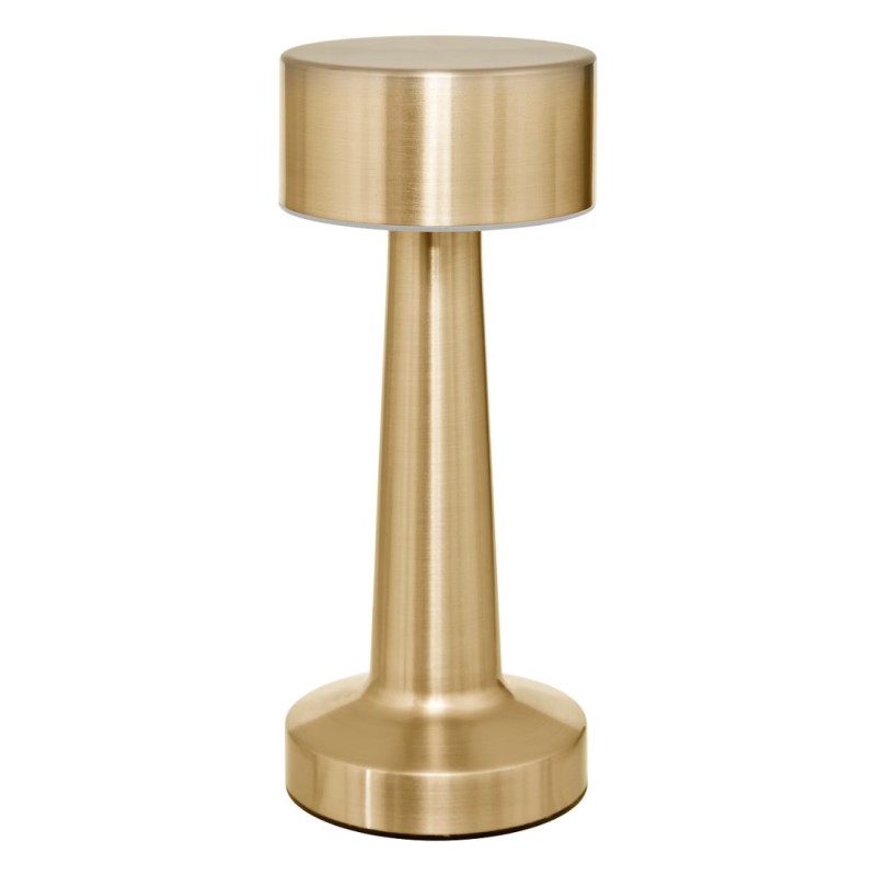 Veioza exterior Halto, metal, auriu, baterie, USB, LED, 100 lumeni, 2700K-4000K, IP44, H.21 cm, 205947