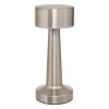 Veioza exterior Halto, metal, argintiu, baterie, USB, LED, 100 lumeni, 2700K-4000K, IP44, H.21 cm, 205947B