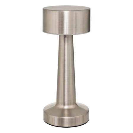 Veioza exterior Halto, metal, argintiu, baterie, USB, LED, 100 lumeni, 2700K-4000K, IP44, H.21 cm, 205947B