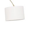 Lampadar Tilio, metal, marmura, textil, auriu, 1XE27, H.195 cm, 205951