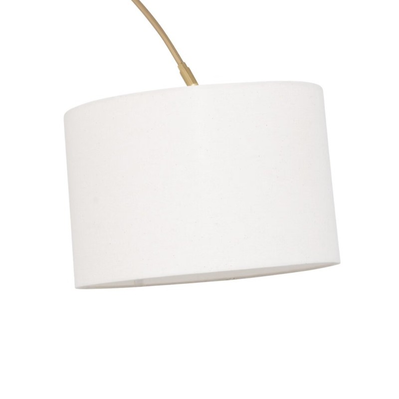 Lampadar Tilio, metal, marmura, textil, auriu, 1XE27, H.195 cm, 205951