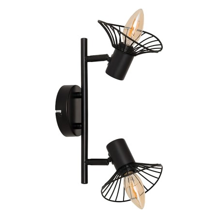 Aplica Adelia, metal, negru, 2XE14, L.28 cm, 205969 